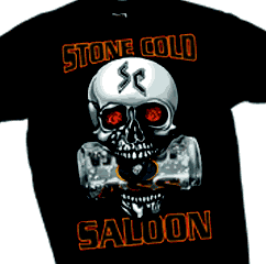 Steve Austin Stone Cold Saloon Black T-shirt Pwcatalog