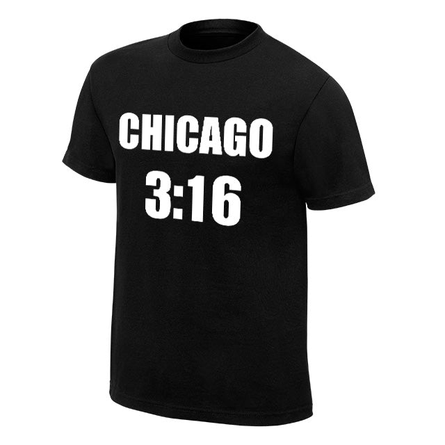 Stone Cold Steve Austin Chicago 3-16 Chicago Edition T-Shirt Pwcatalog