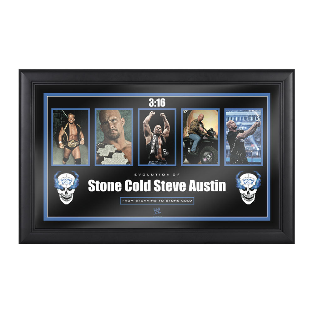 Steve Austin Evolution of a Hall of Famer Plaque Pwcatalog