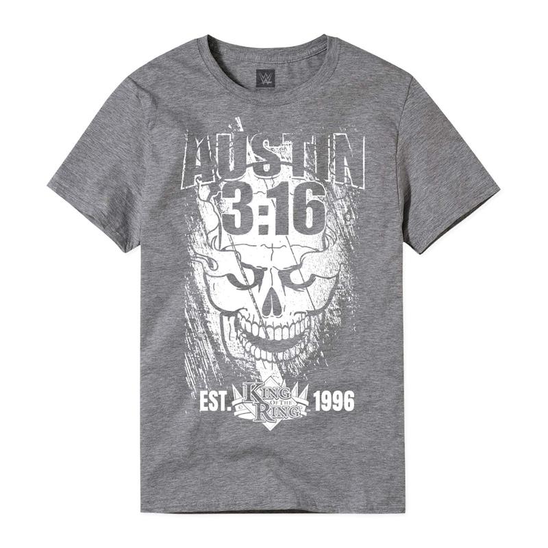 Stone Cold Steve Austin KOTR 1996 Grey Skull T-Shirt Pwcatalog