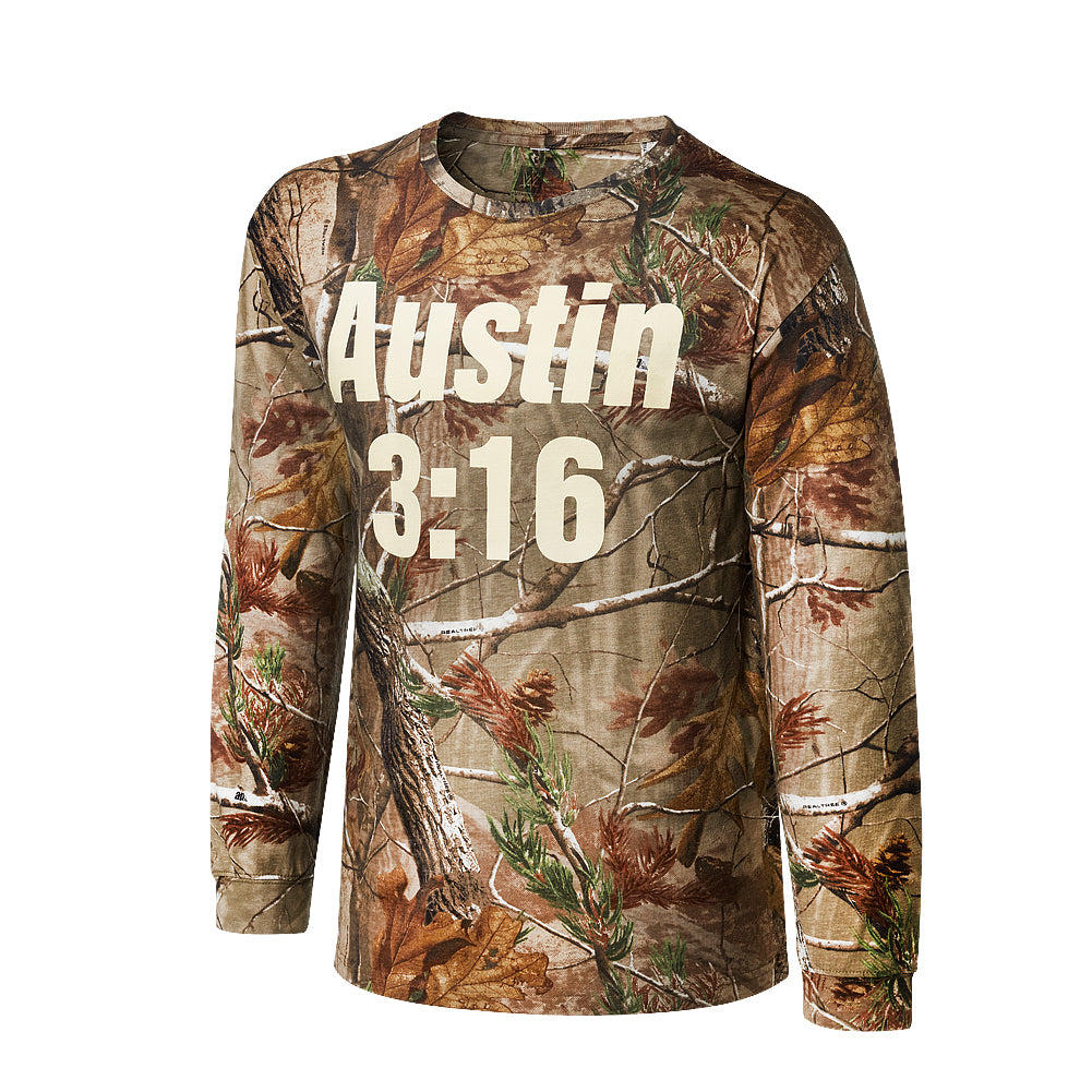 Stone Cold Steve Austin REALTREE Camo Long Sleeve Shirt Pwcatalog