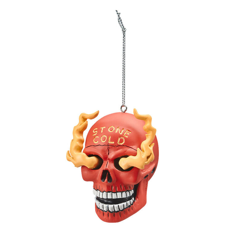 Stone Cold Steve Austin Red Smoking Skull Ornament Pwcatalog