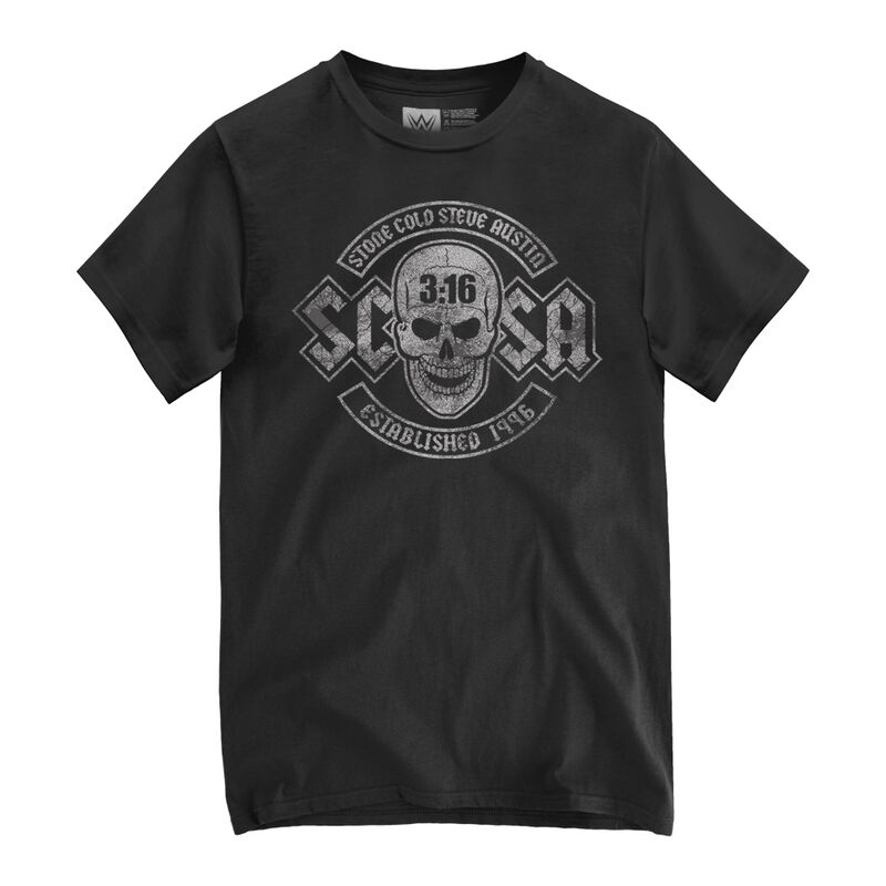 Stone Cold Steve Austin SCSA Vintage 25th Anniversary T-Shirt Pwcatalog