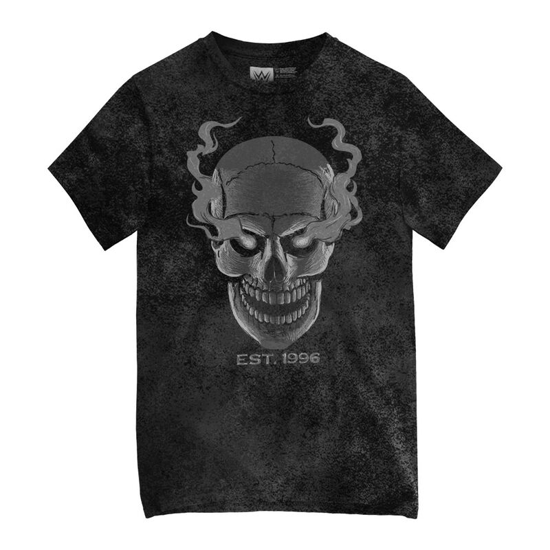 Stone Cold Steve Austin Smoking Skull 25th Anniversary Mineral Wash T-Shirt Pwcatalog