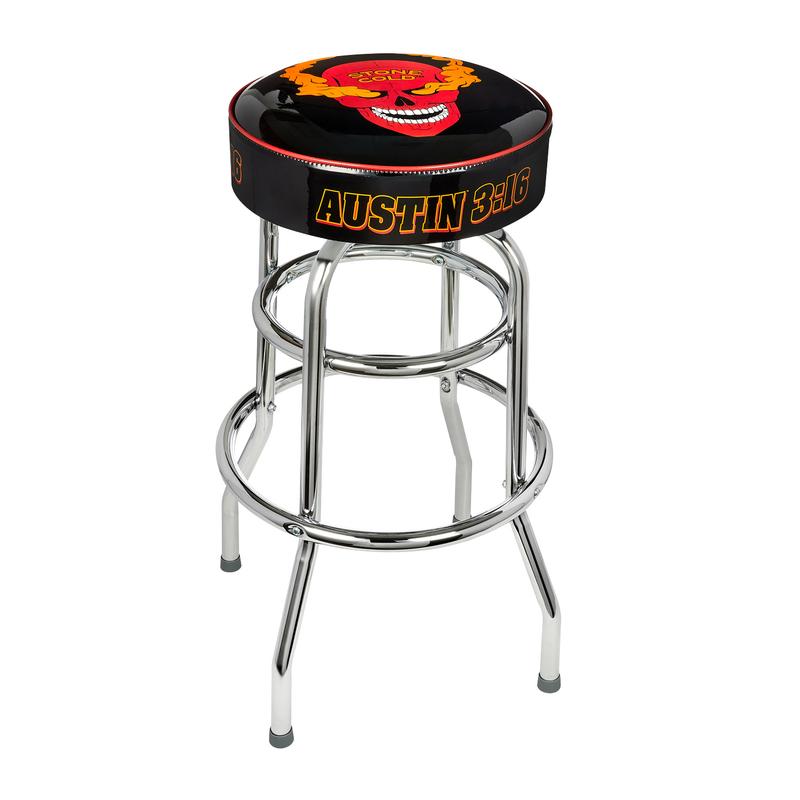 Stone Cold Steve Austin Smoking Skull Bar Stool Pwcatalog