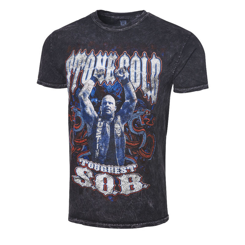 Stone Cold Steve Austin Toughest SOB Mineral Wash T-Shirt Pwcatalog