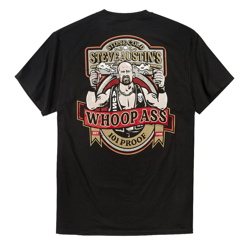 Stone Cold Steve Austin Whoop Ass Pocket Tee Pwcatalog