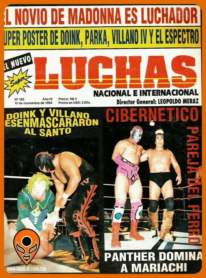 Super Luchas November 1994 Magazine PWcatalog