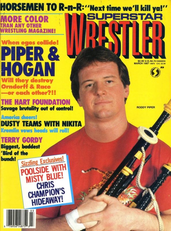 Superstar Wrester March 1987 Magazine PWcatalog