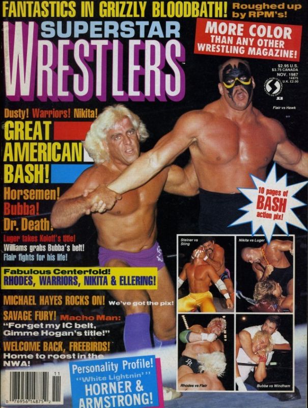 Superstar Wrester November 1987 Magazine PWcatalog