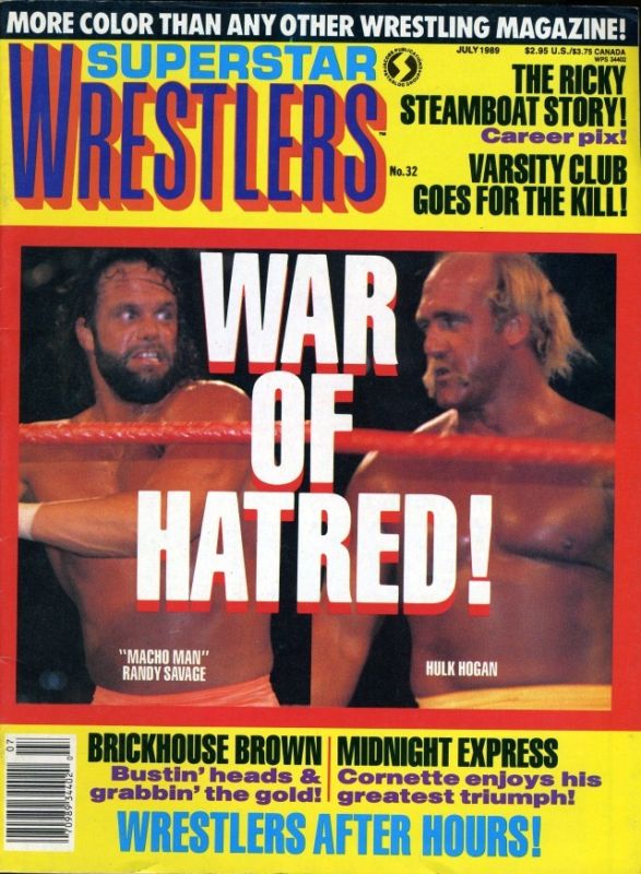 Superstar Wrester July 1989 Magazine PWcatalog