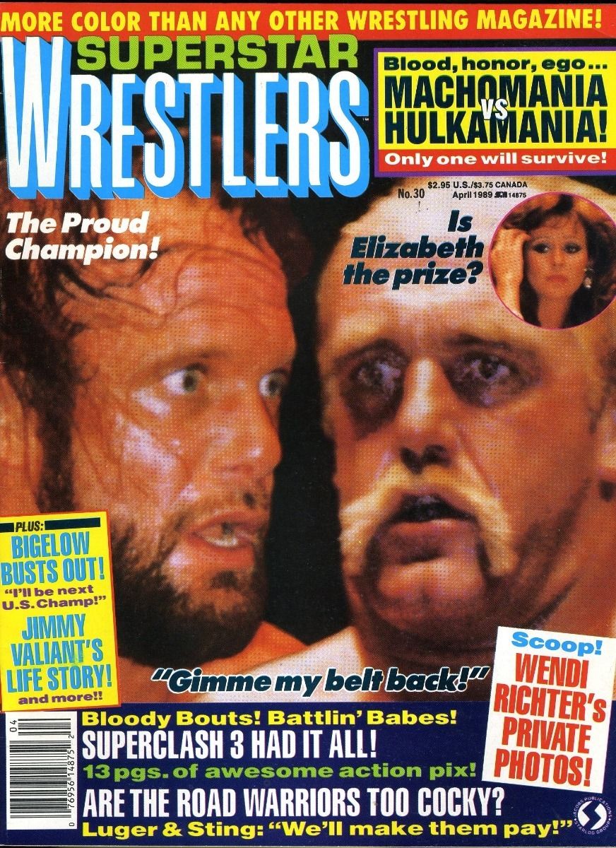 Superstar Wrestlers April 1989 Magazine PWcatalog
