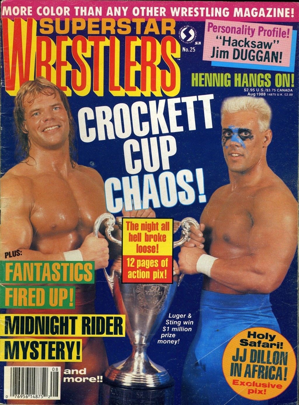 Superstar Wrestlers August 1988 Magazine PWcatalog