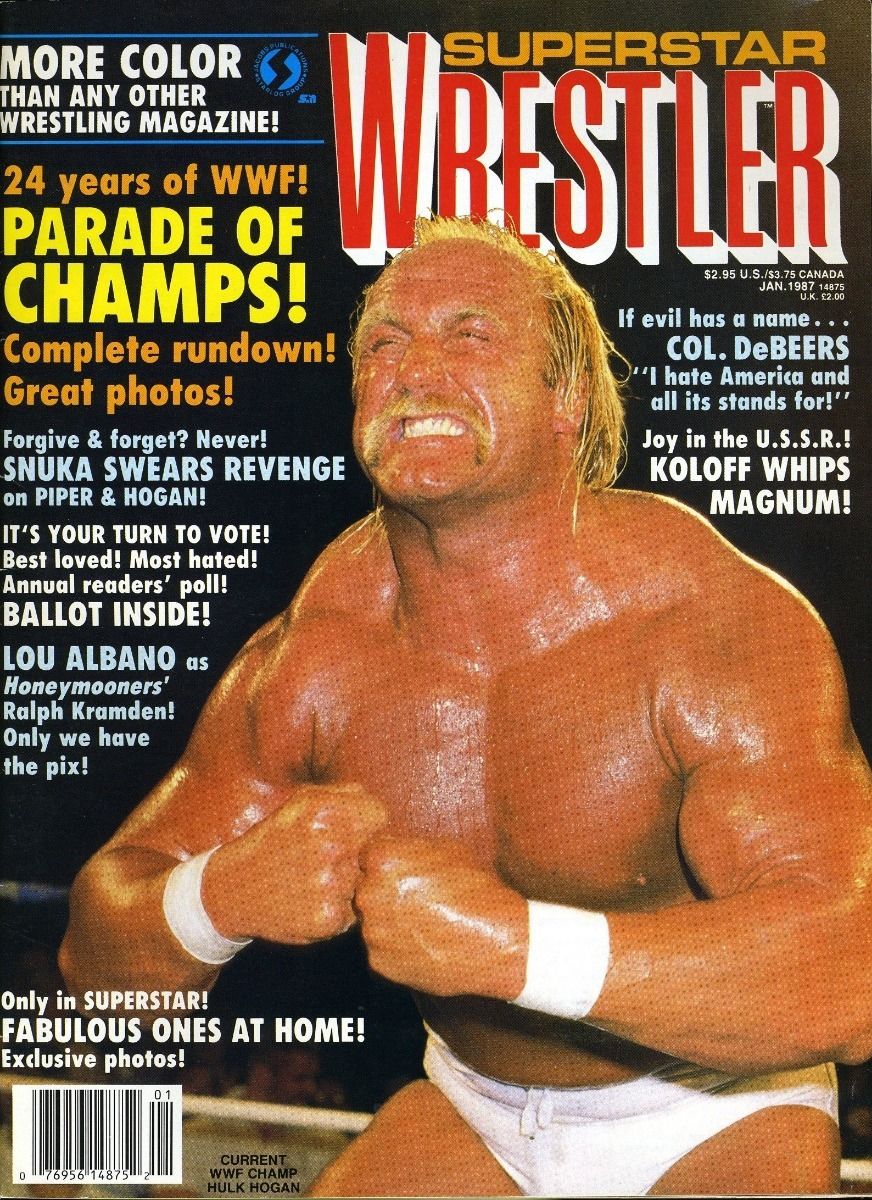 Superstar Wrestlers January 1987 Magazine PWcatalog
