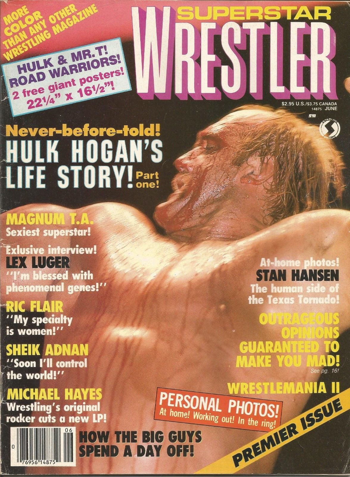 Superstar Wrestlers June 1986 Magazine PWcatalog