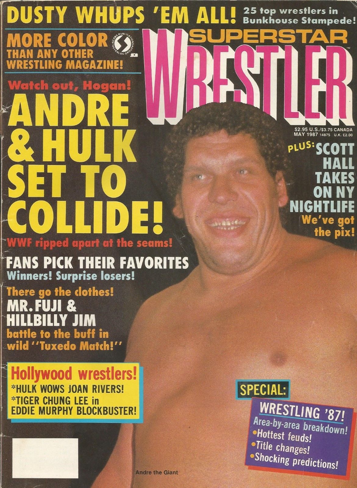 Superstar Wrestlers May 1987 Magazine PWcatalog