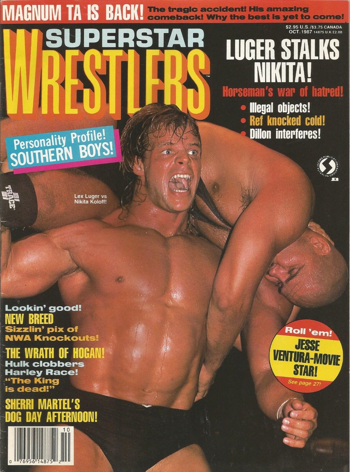 Superstar Wrestlers October 1987 Magazine PWcatalog