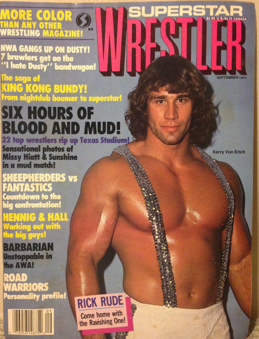 Superstar Wrestlers September 1986 Magazine PWcatalog