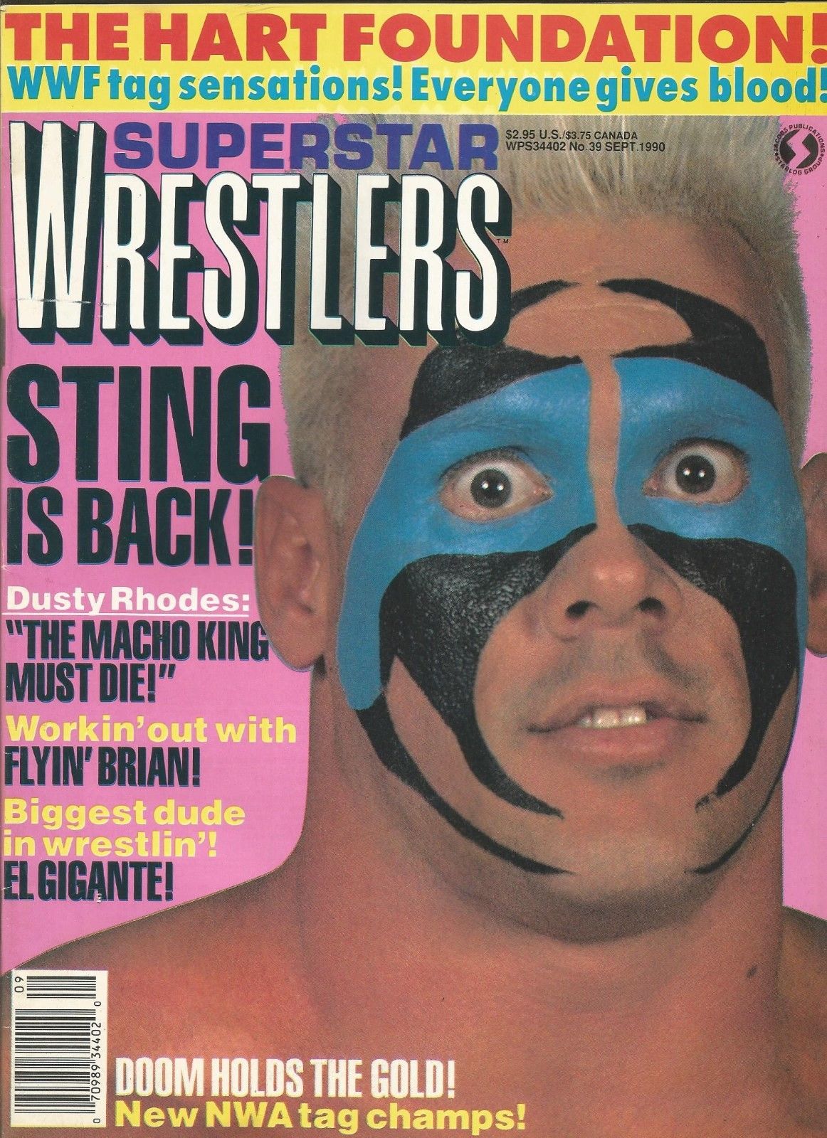 Superstar Wrestlers September 1990 Magazine PWcatalog