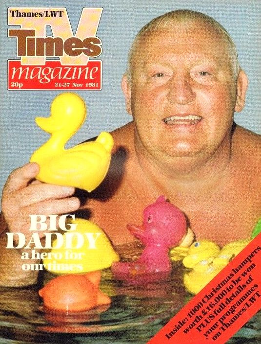 TV Times UK Big Daddy November 1981 Magazine PWcatalog