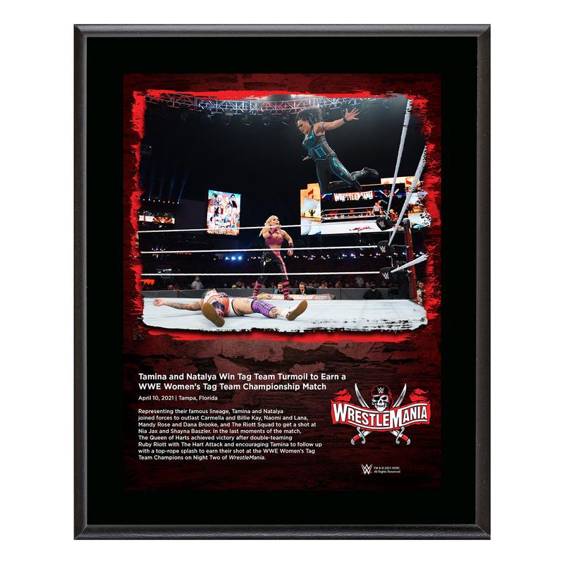 Tamina & Natalya WrestleMania 37 10x13 Commemorative Plaque Pwcatalog