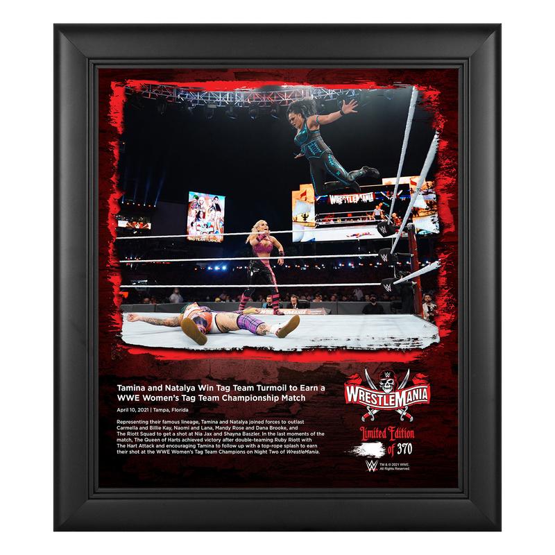 Tamina & Natalya WrestleMania 37 15x17 Commemorative Plaque Pwcatalog