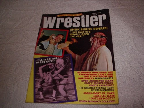 The Wrestler January 1975 Magazine PWcatalog