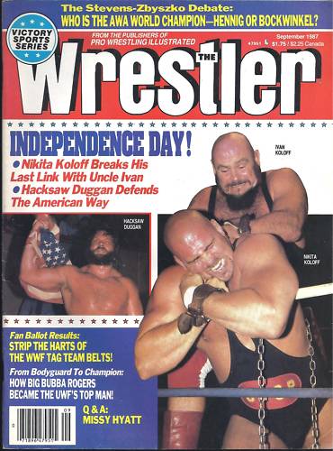 The Wrestler September 1987 Magazine PWcatalog