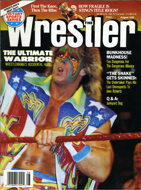 The Wrestler August 1992 Magazine PWcatalog