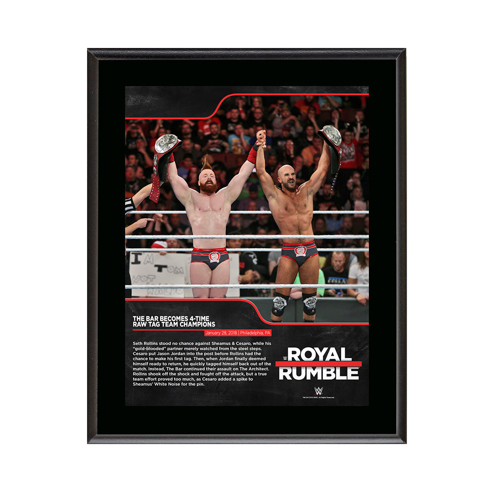 The Bar Royal Rumble 2018 10 x 13 Commemorative Photo Plaque Pwcatalog