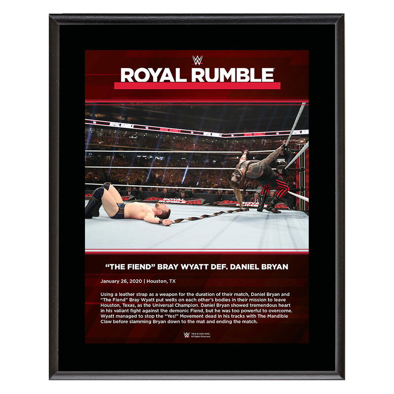The Fiend Bray Wyatt Royal Rumble 2020 10x13 Commemorative Plaque Pwcatalog