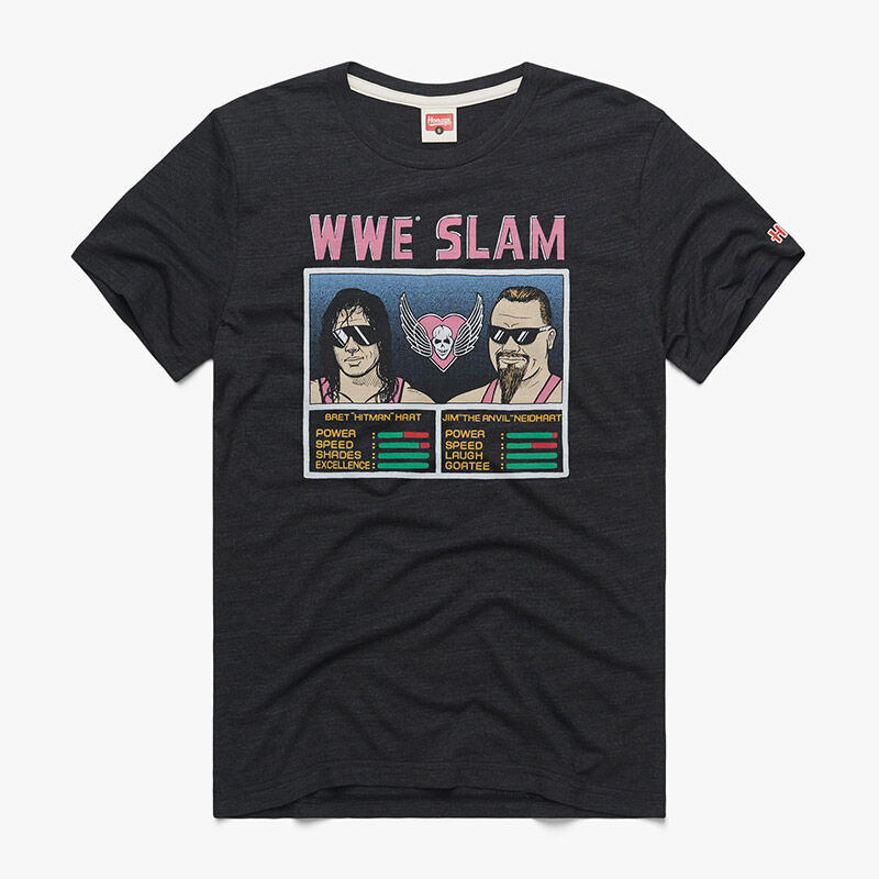 The Hart Foundation WWE Slam Homage T-Shirt Pwcatalog