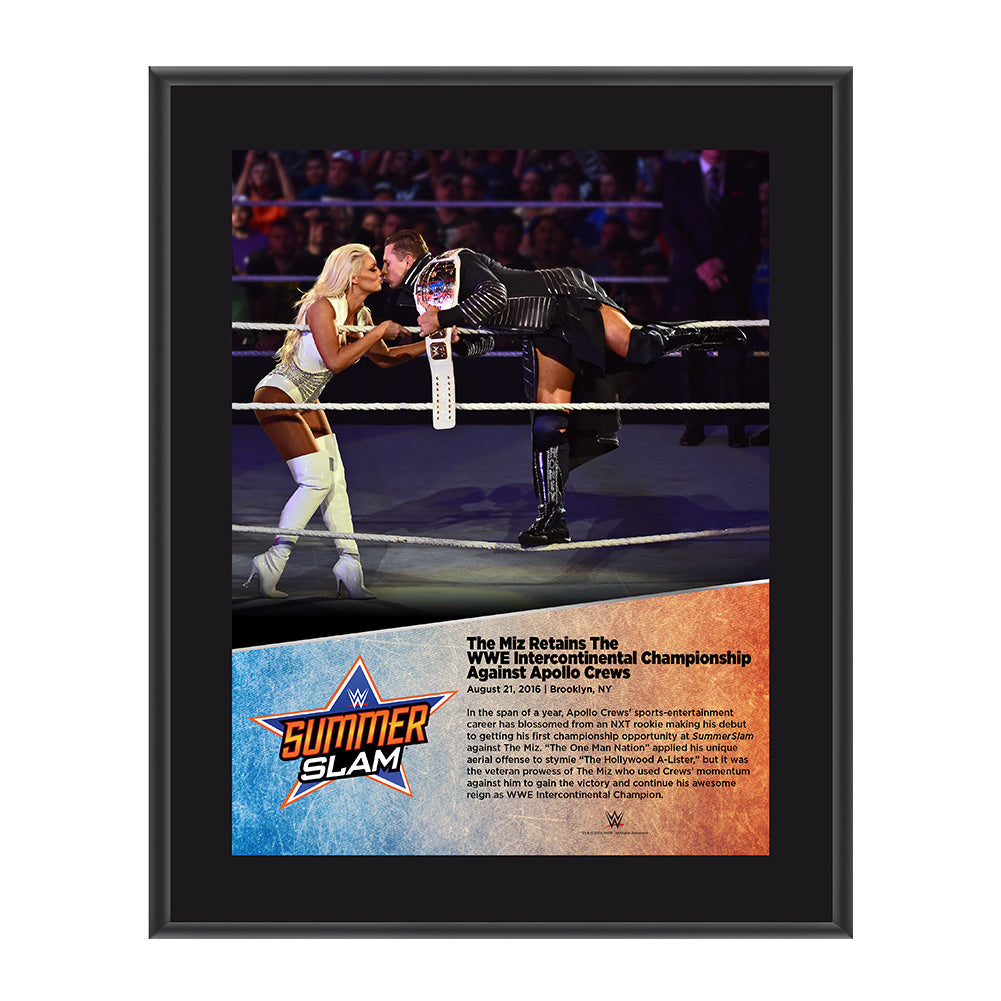 The Miz SummerSlam 2016 10 x 13 Photo Plaque Pwcatalog
