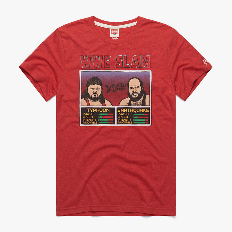 The Natural Disasters WWE Slam Homage T-Shirt Pwcatalog