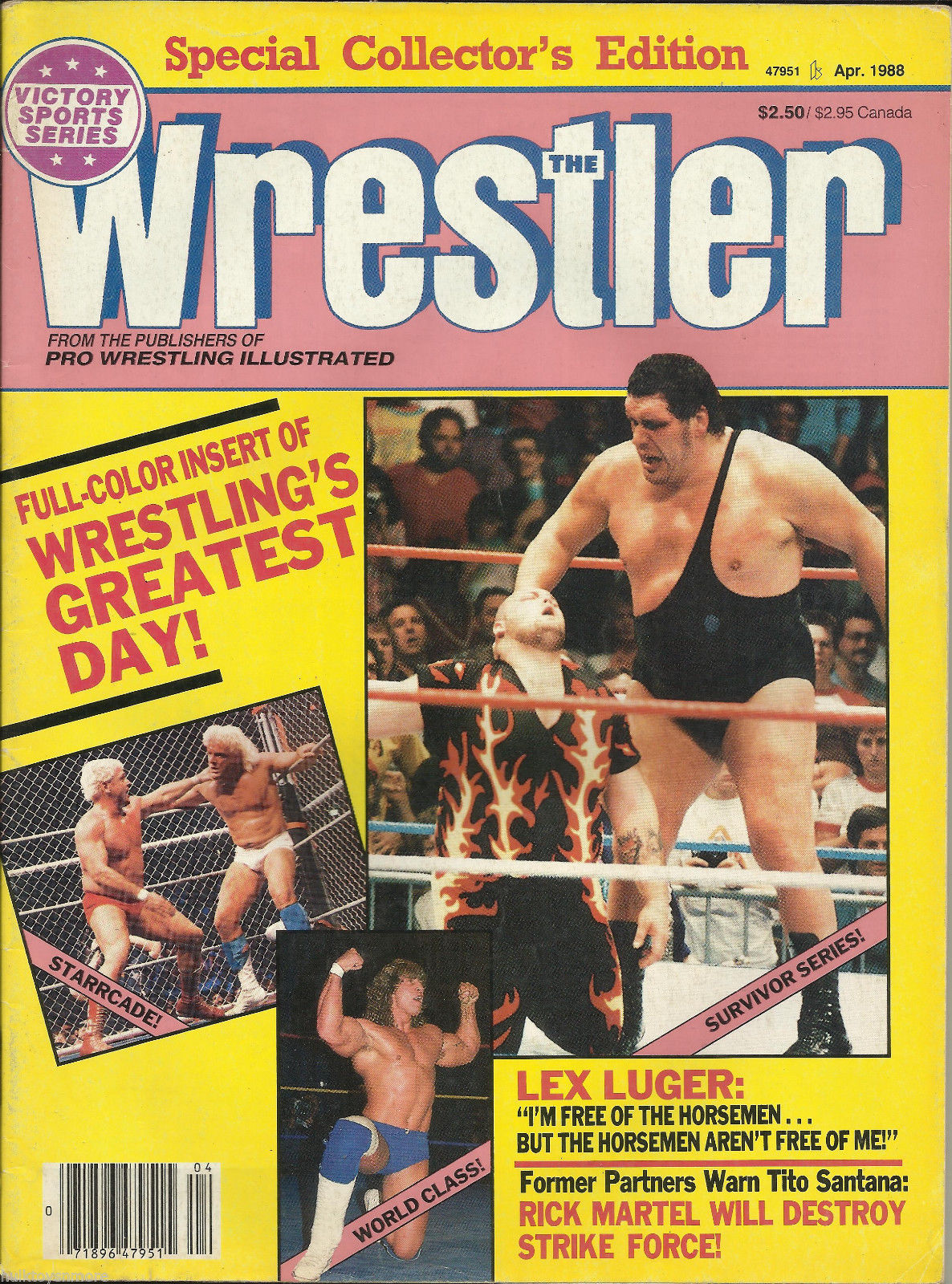 The Wrestler April 1988 Magazine PWcatalog