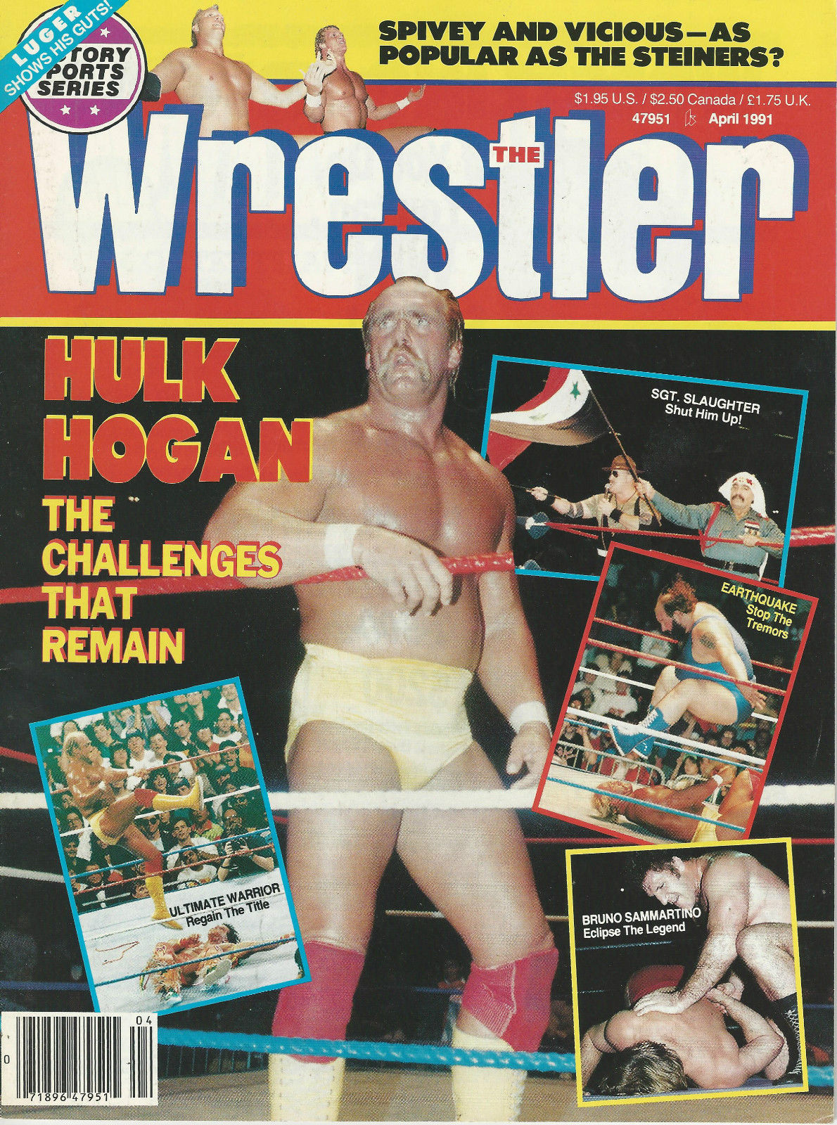 The Wrestler April 1991 Magazine PWcatalog