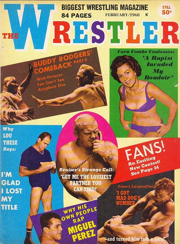 The Wrestler February 1968 Magazine PWcatalog