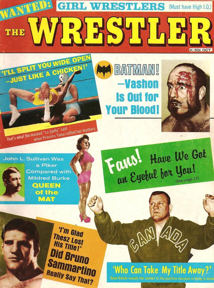 The Wrestler October 1966 Magazine PWcatalog