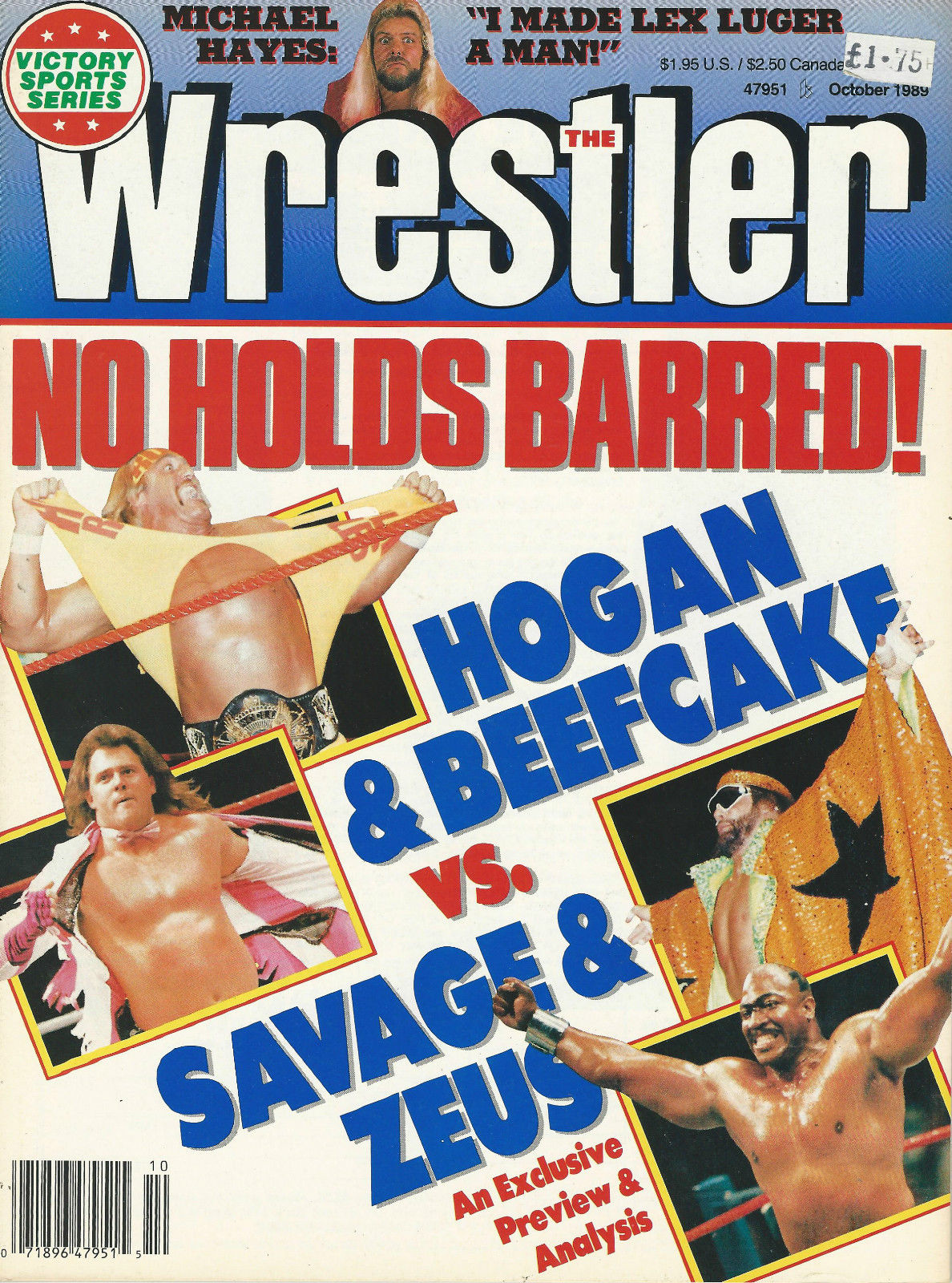 The Wrestler October 1989 Magazine PWcatalog