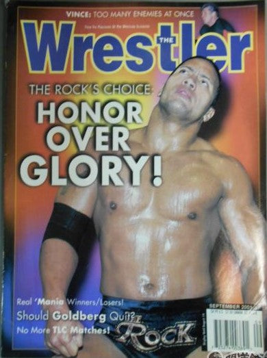 The Wrestler September 2001 Magazine PWcatalog