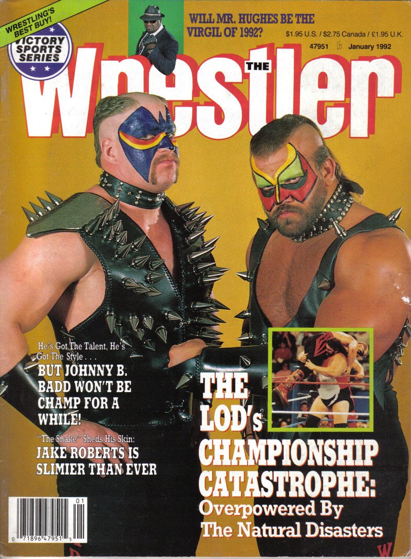 The Wrestler January 1992 Magazine PWcatalog