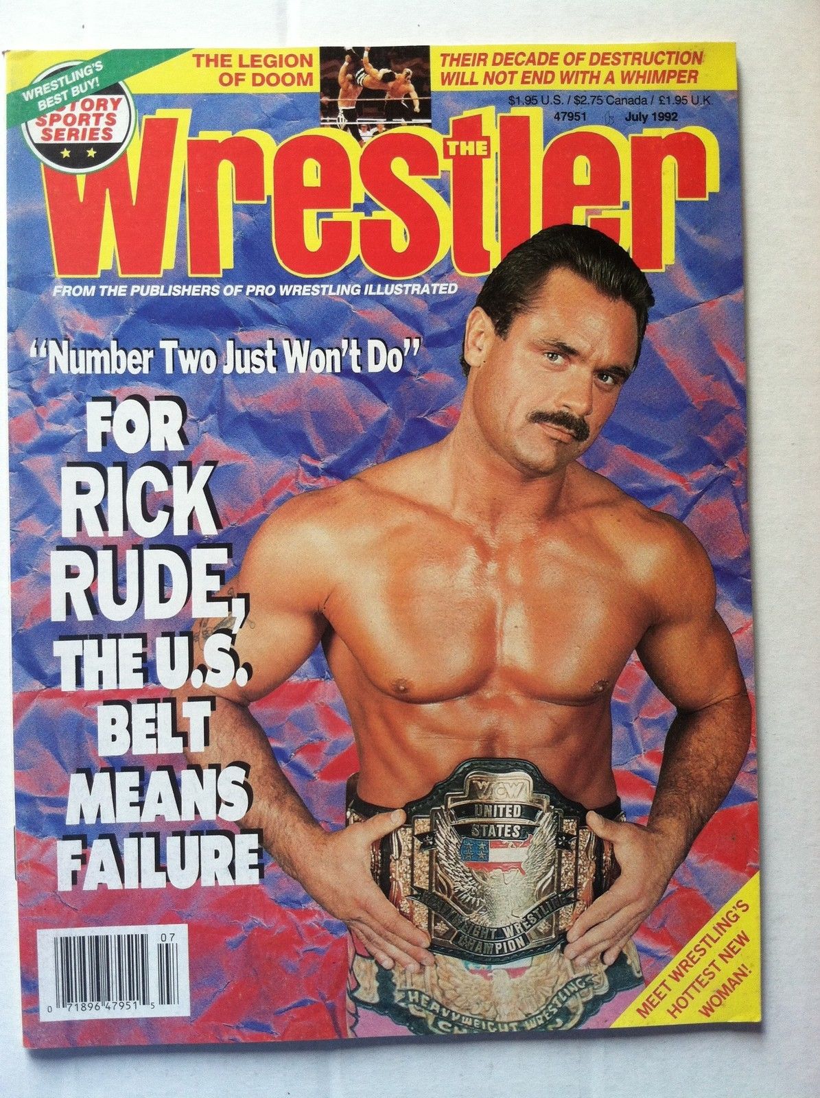 The Wrestler July 1992 Magazine PWcatalog