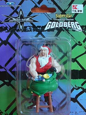 Goldberg Christmas Ornament WCW 1999 Pwcatalog