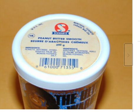 Ultimate Warrior peanut butter jar glass PWcatalog