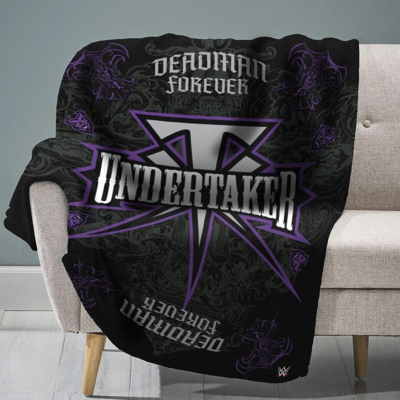 Undertaker Sleep Squad Fleece Throw Blanket Pwcatalog