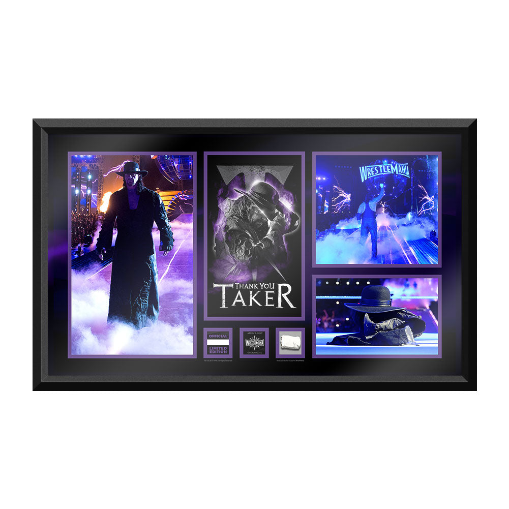 Undertaker Thank You Taker WrestleMania 33 Unsigned Commemorative Plaque Pwcatalog