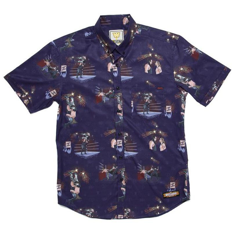 Undertaker vs. Shawn Michaels RSVLTS Button Down Shirt Pwcatalog