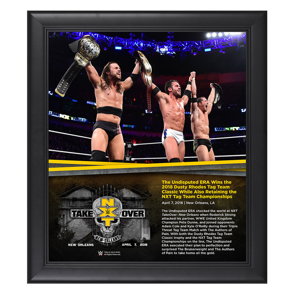Undisputed Era NXT TakeOver New Orleans 15 x 17 Framed Plaque Pwcatalog