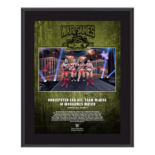 Undisputed Era NXT TakeOver WarGames 2020 10x13 Commemorative Plaque