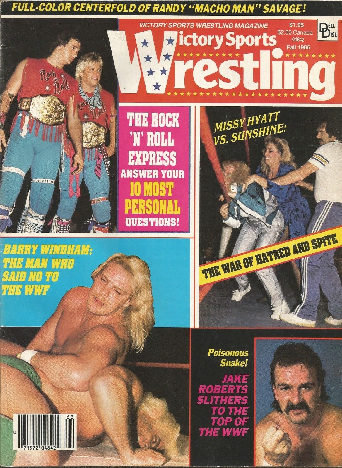 Victory Sports Wrestling Fall 1986 Magazine PWcatalog